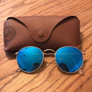 Polarized round Ray Bans